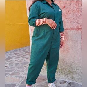 Lucy and Yak eddie boilersuit in green
